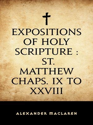 cover image of Expositions of Holy Scripture